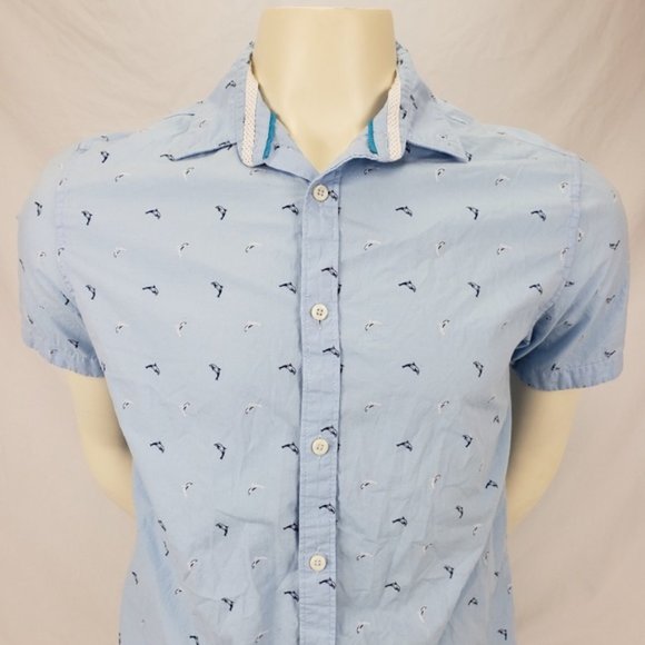 dolphin button up shirt